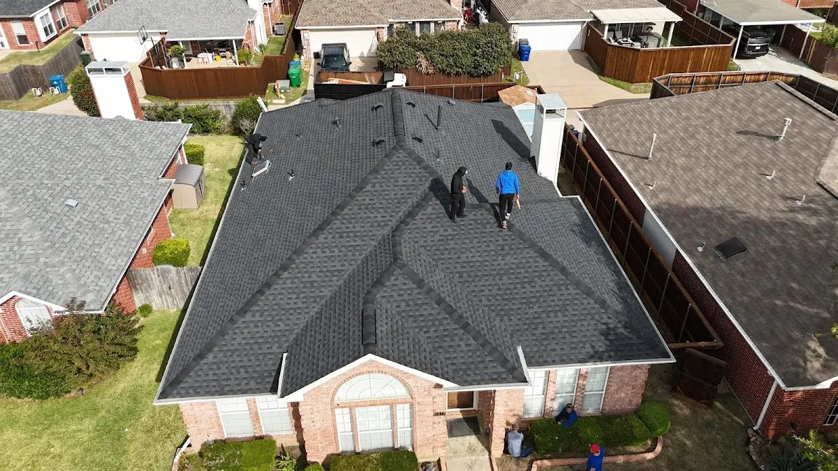 Slate & Tile Roof Repair work in progress on a Gulf Shores property